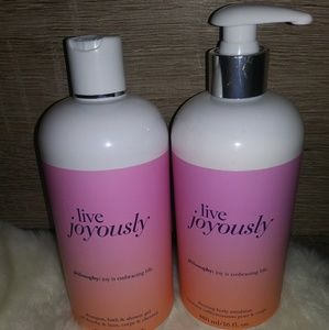 Philosophy Live Joyously body wash & lotion -NEW